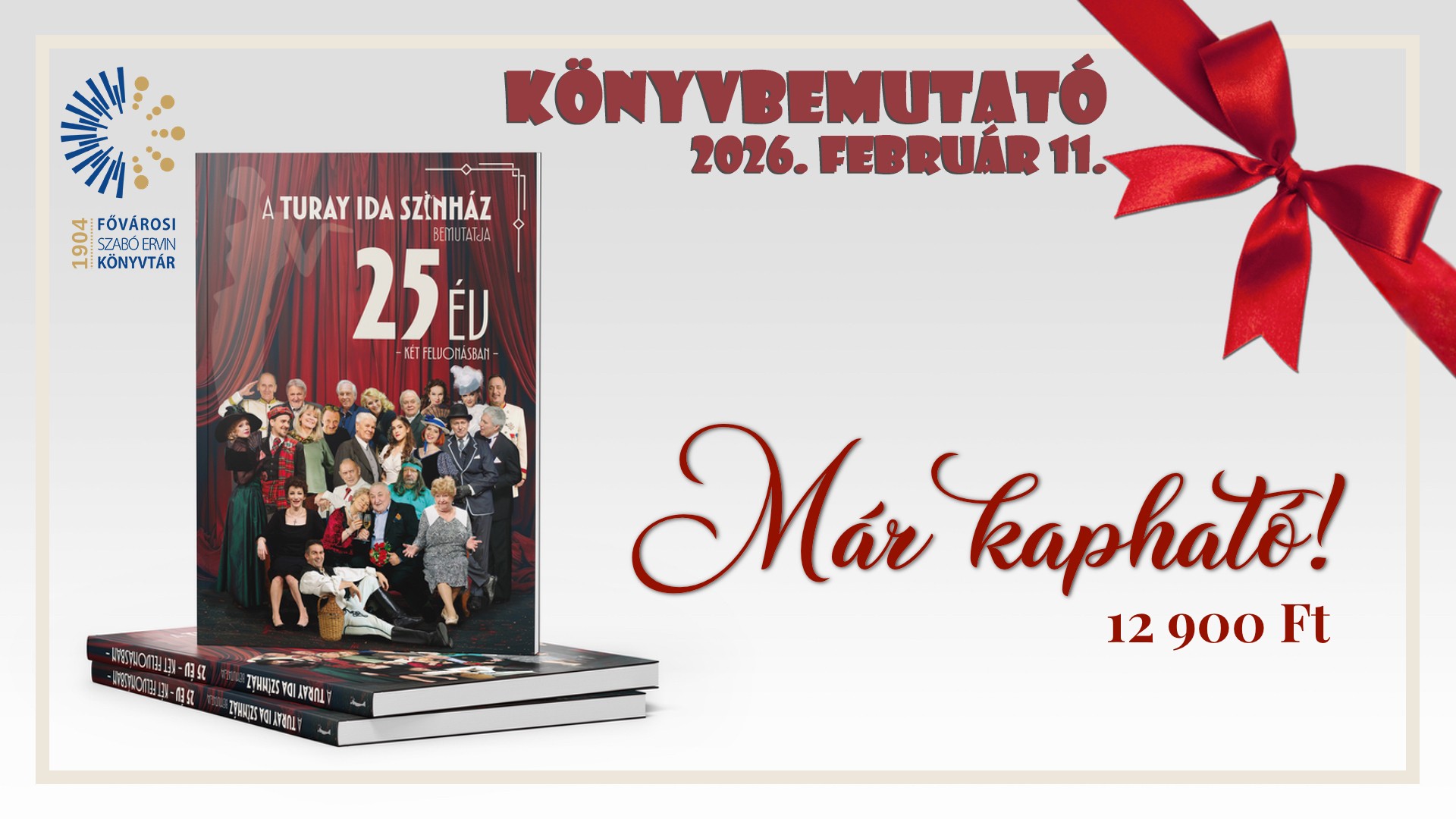 a könyv címlapján a színház társulata