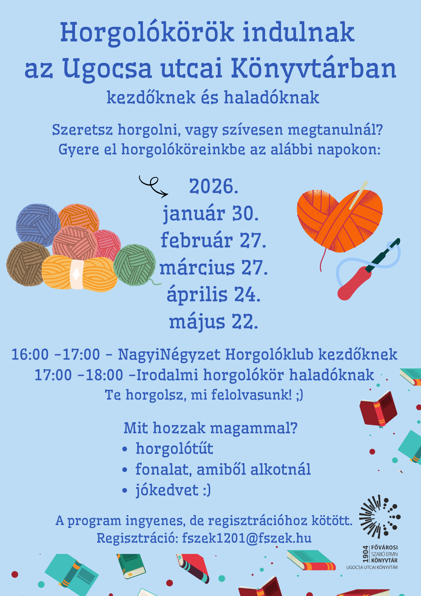 fonalak és horgolótűk rajzai