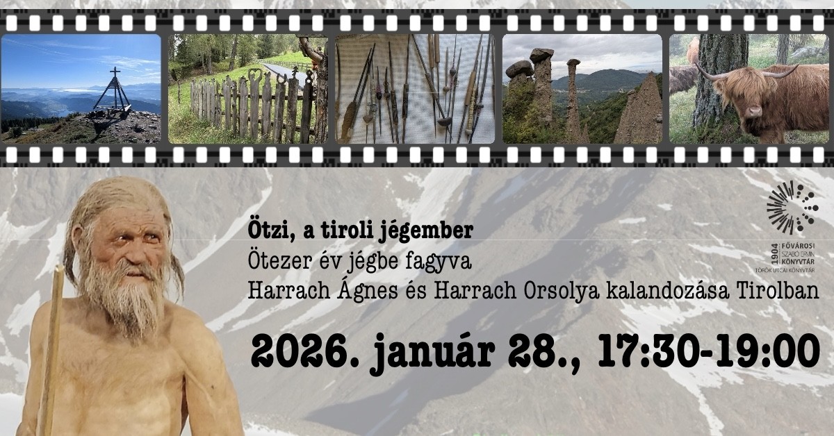 Ötzi a tiroli jégember előadásának plakátja