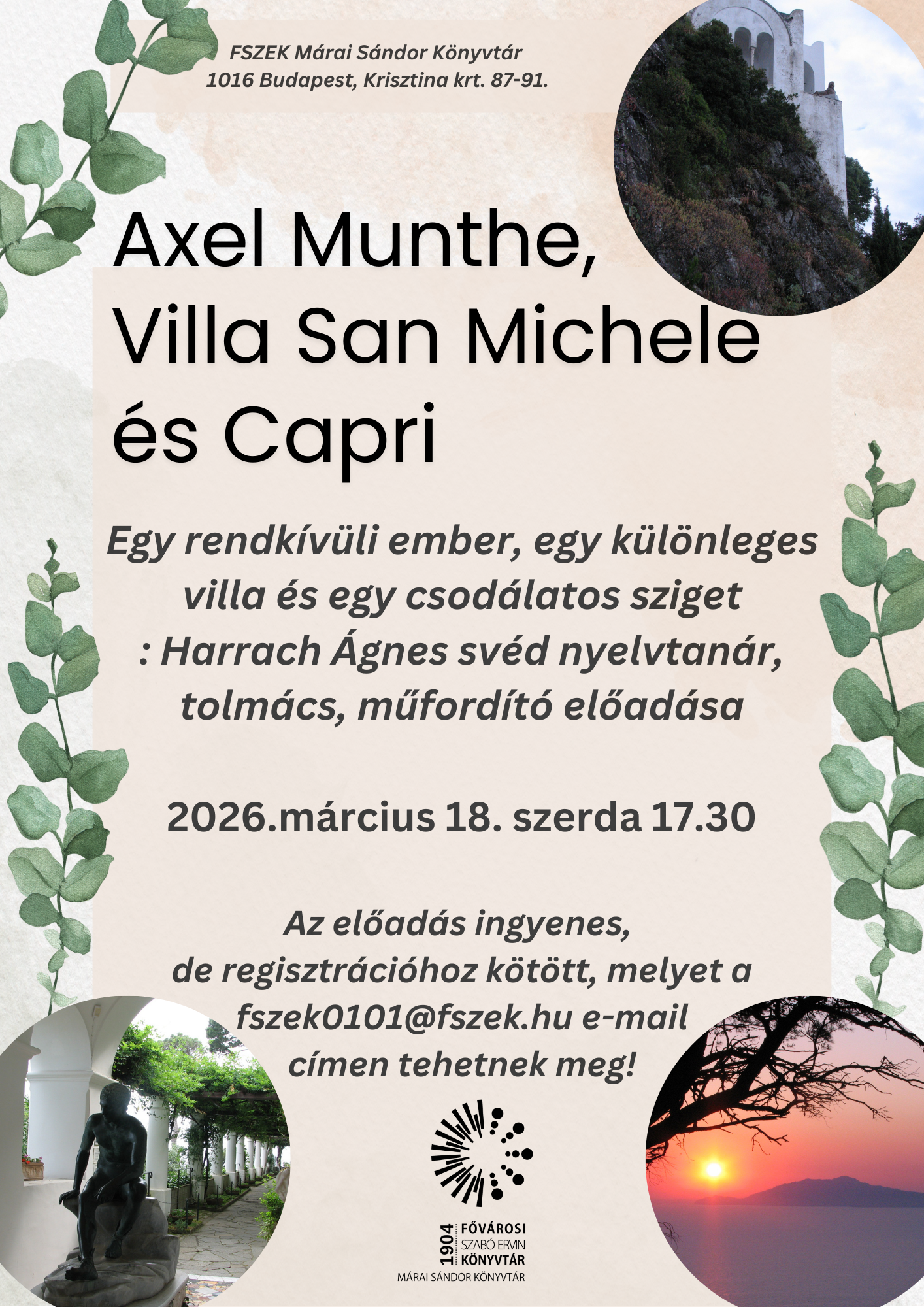 A Villa San Michele fotója a plakáton