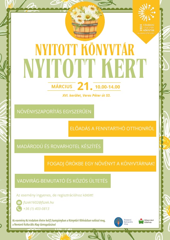 Plakát - virágok dézsában - grafika