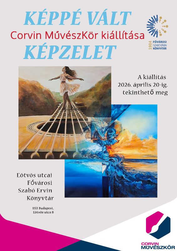 Festmények - gitáron táncoló lány, kék és sárga színek összecsapása