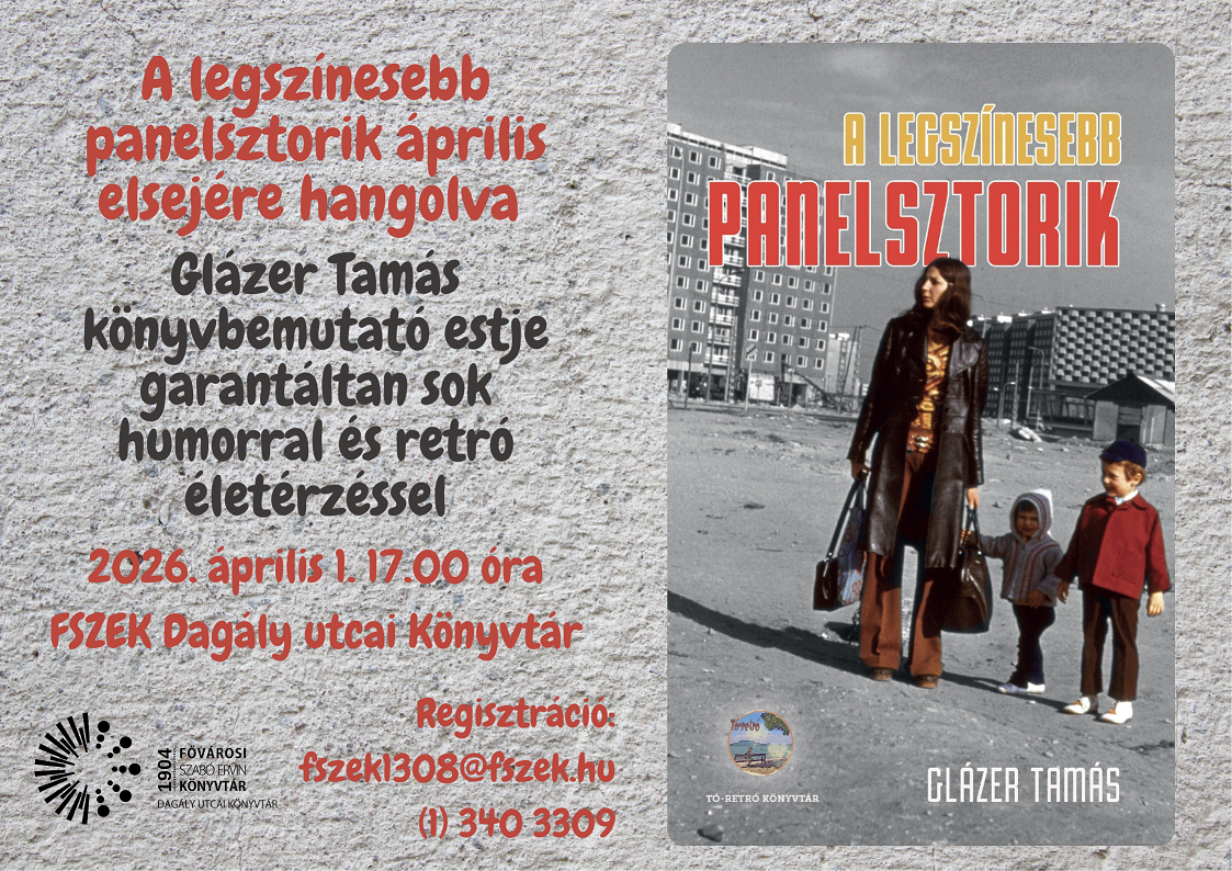 Plakát - Glázer Tamás A legszínesebb panelsztorik c. könyv borítója