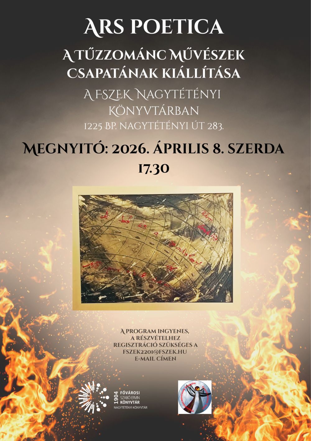 tűzzománc munka fotója a plakáton