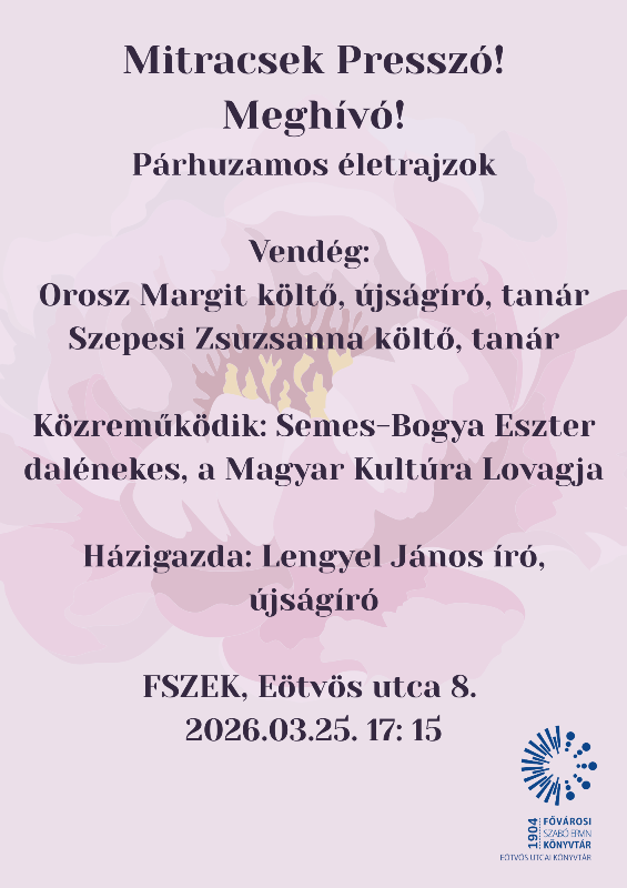 Plakát a háttérben rajzolt rózsával