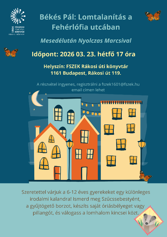 Plakát - városi lakópark éjszaka - grafika