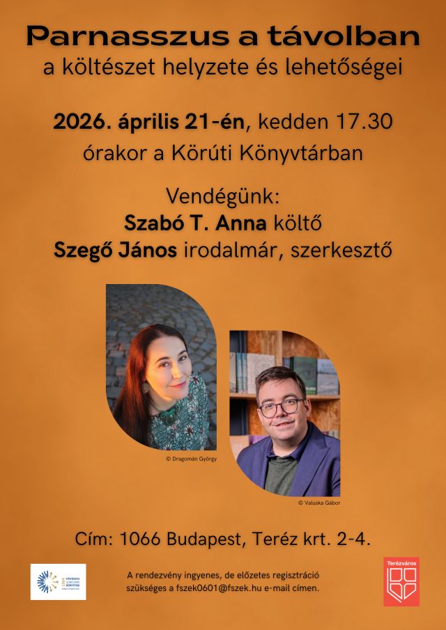 Szabó T. Anna és Szegő János fotói a plakáton