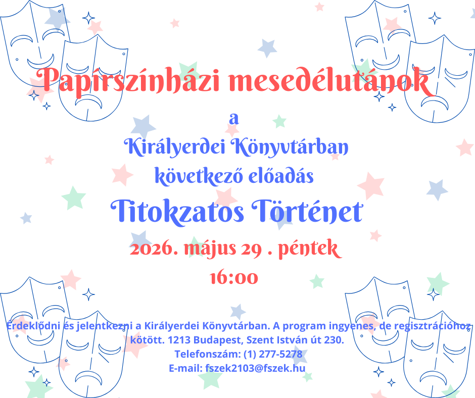 színházi maszkok rajza