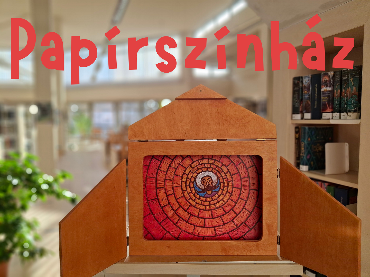 A képen egy papírszínház látható