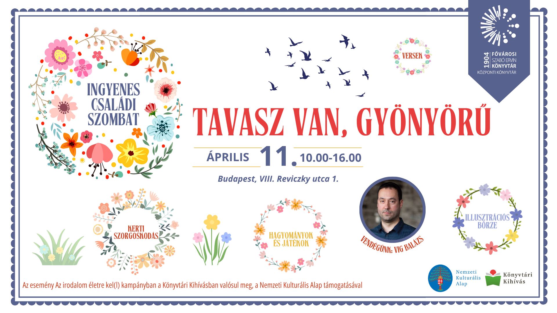 tavaszi hangulatú képmontázs virágokkal