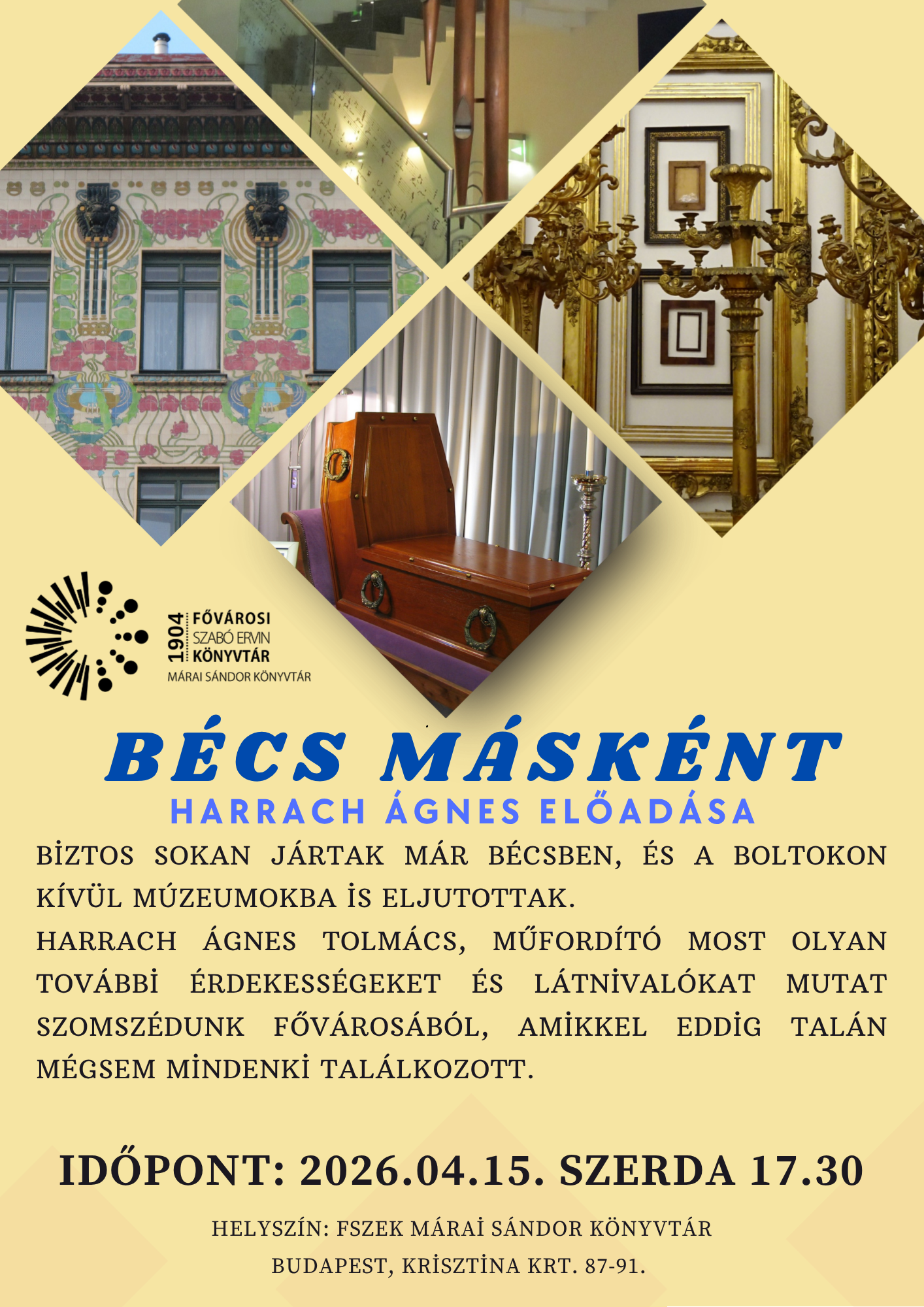 bécs, múzeumi képek a plakáton