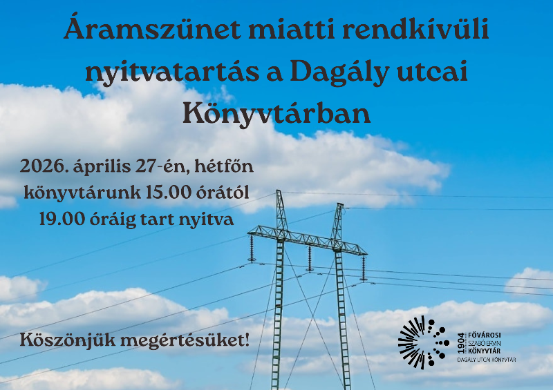 Villanyoszlop teteje, háttérben kék ég