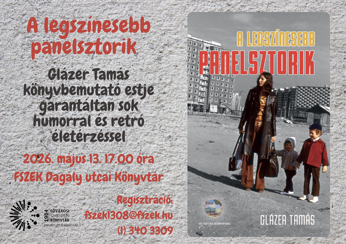 Plakát - Glázer Tamás A legszínesebb panelsztorik c. könyv borítója