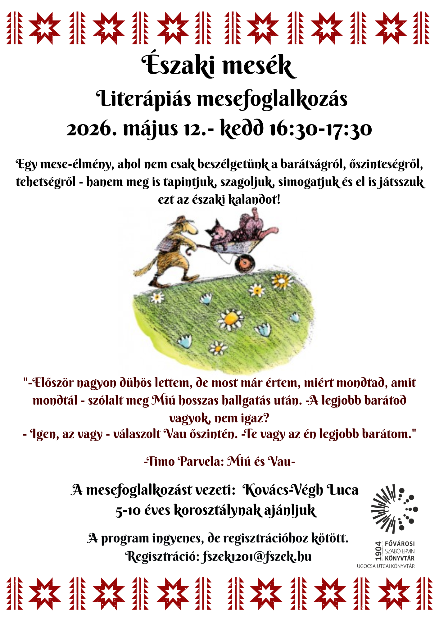 a program plakátja a cikkben szerplő információkkal
