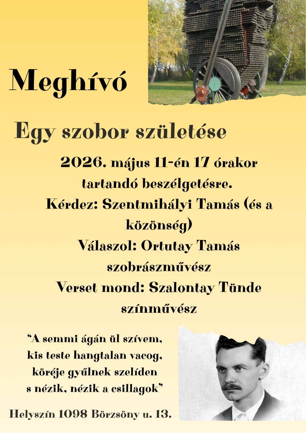 A program plakátja