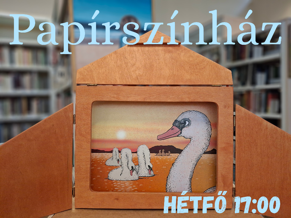 Papírszínház a könyvtárban - Hattyak Tava - hattyúk a tavon