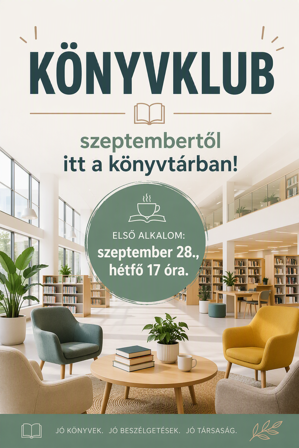 Könyvtári tér a plakáton