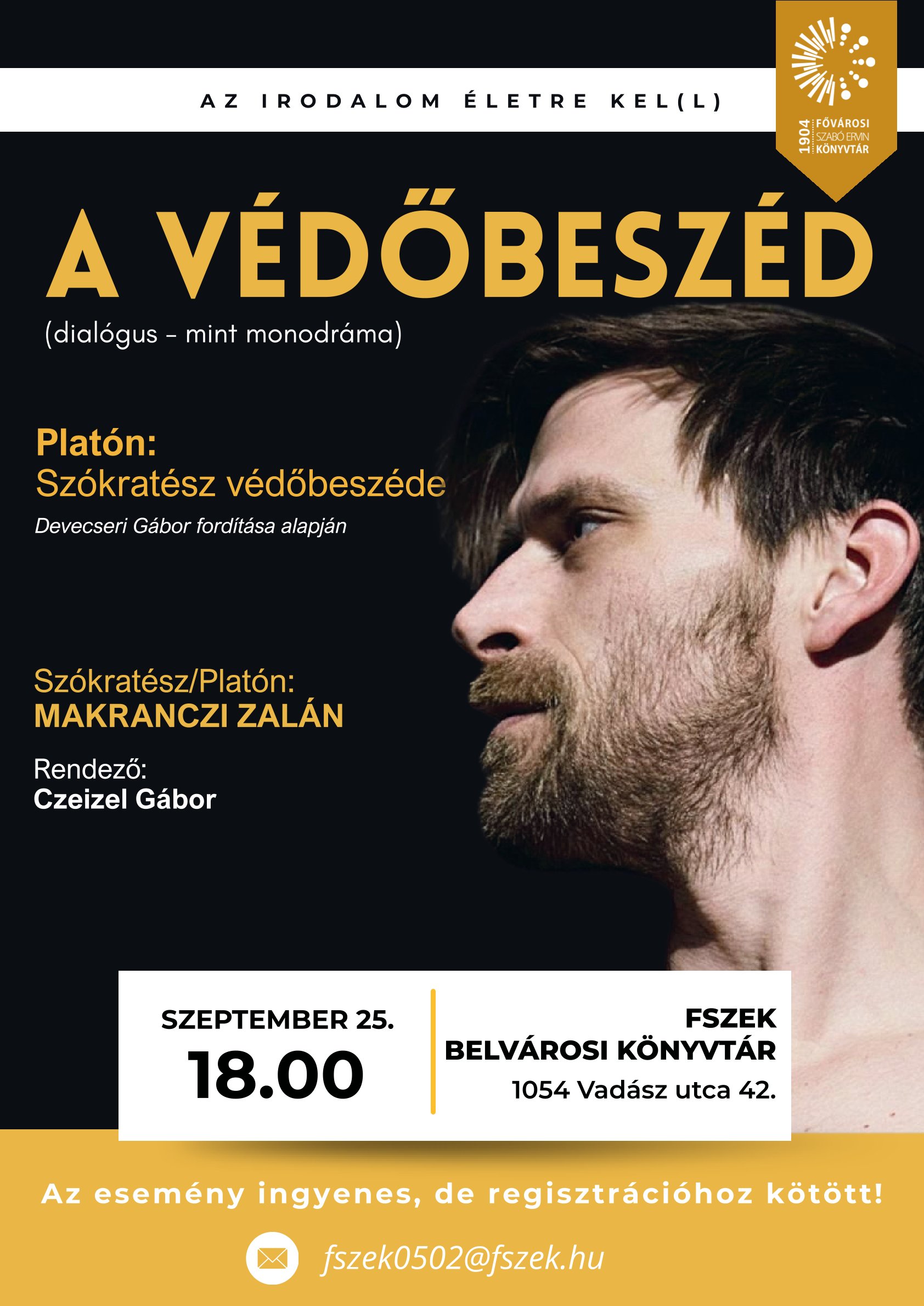 Makranczi Zalán fotója a plakáton