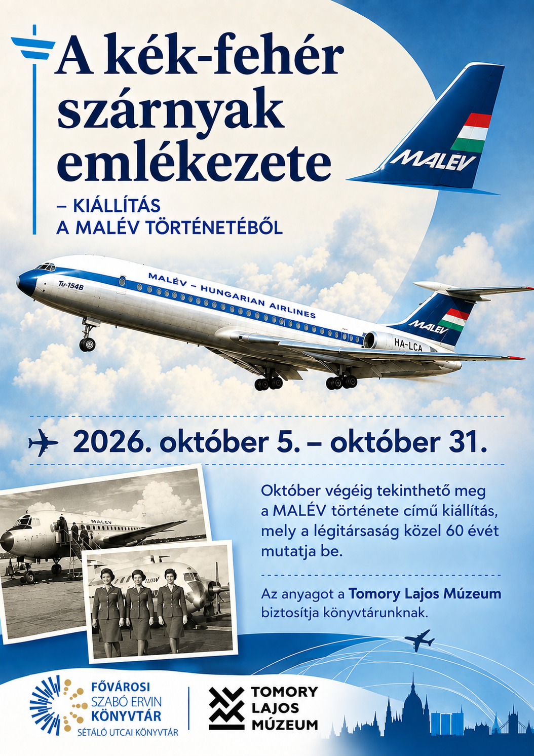 Plakát:A kék-fehér szárnyak emlékezete