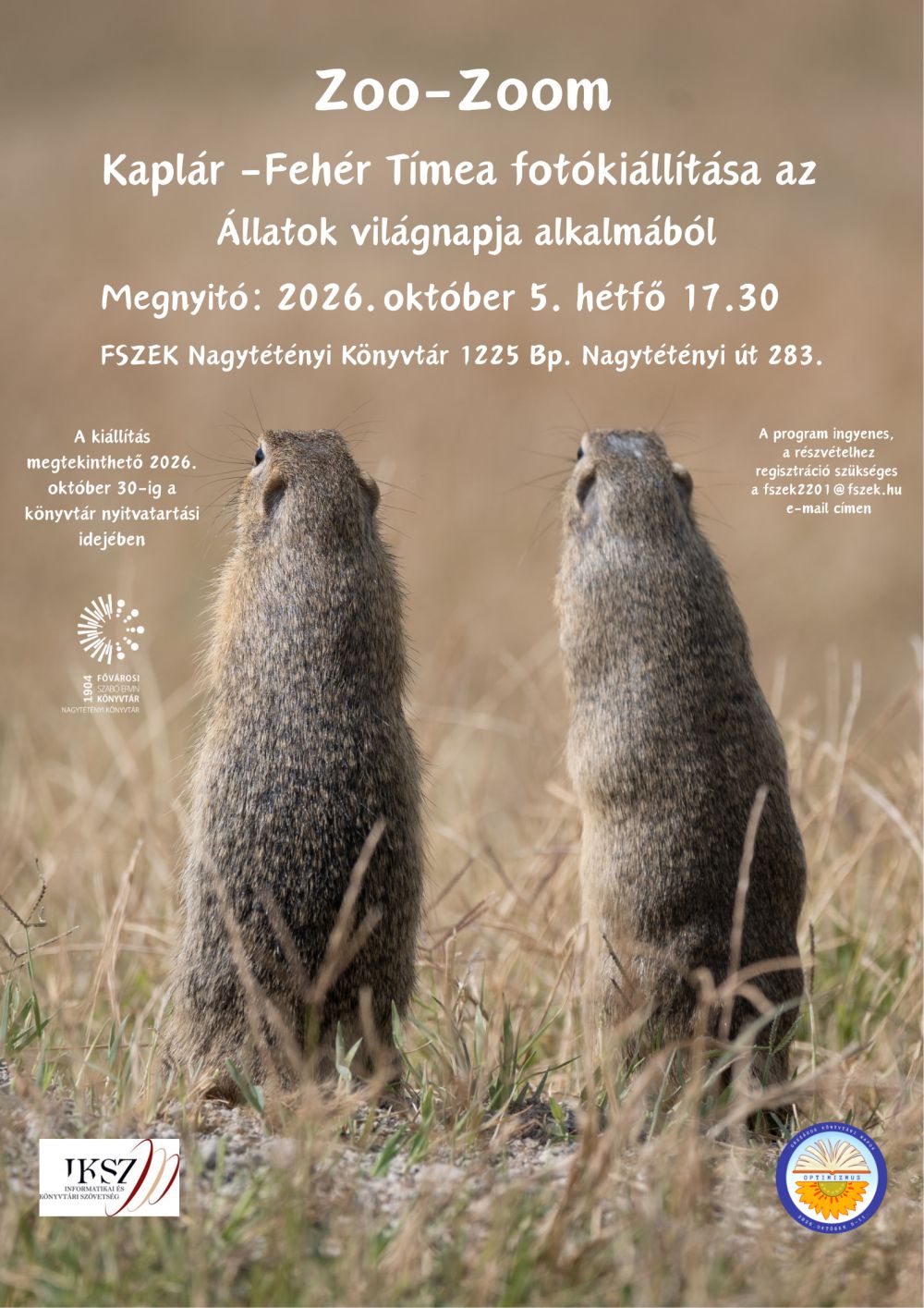 Ürgék fotója a program plakátján