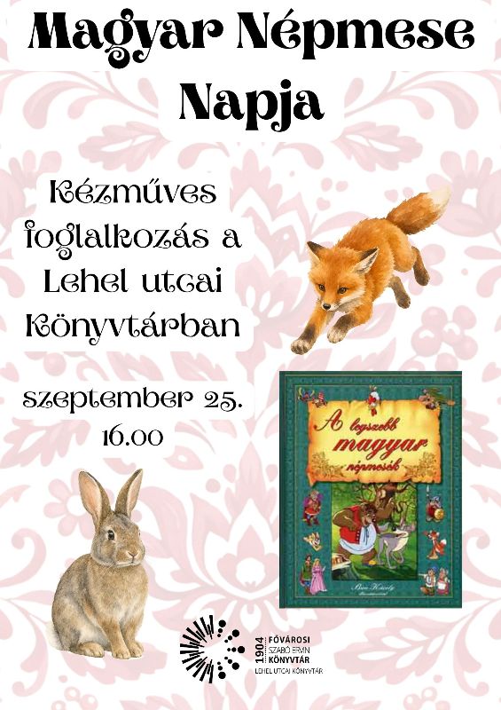Plakát - Róka, nyuszi - grafika; A legszebb magyar népmesék - könyvborító