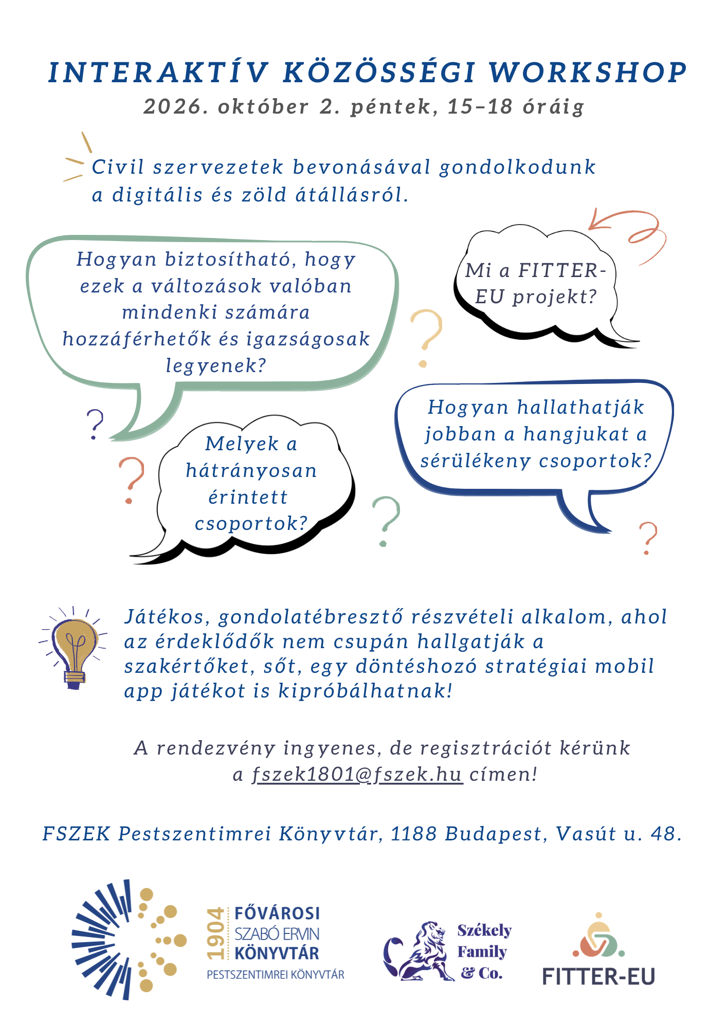 plakát szövegbuborékokkal