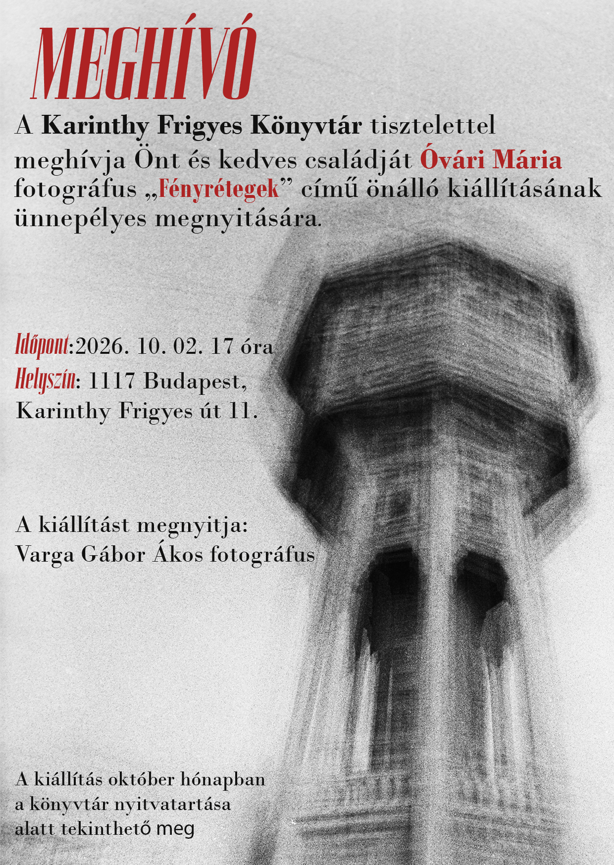víztorony elmosódott fotója