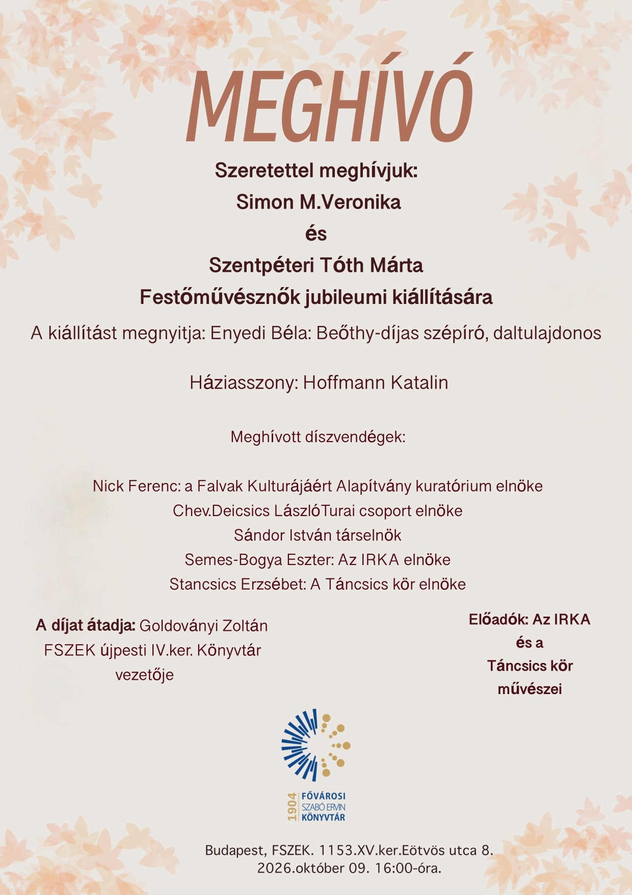 Plakát - őszi levelek