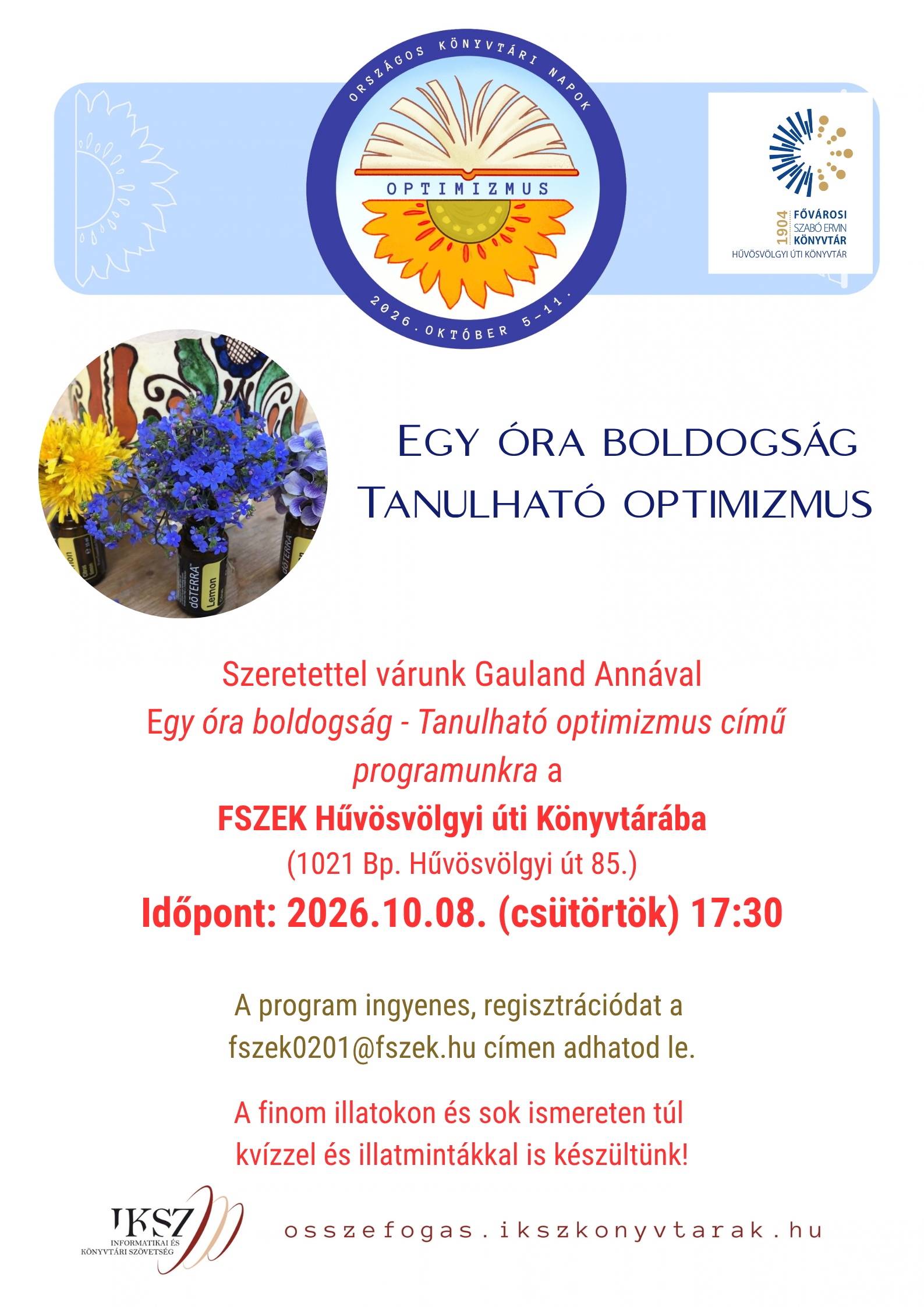 Virágcsokor fotója a program plakátján