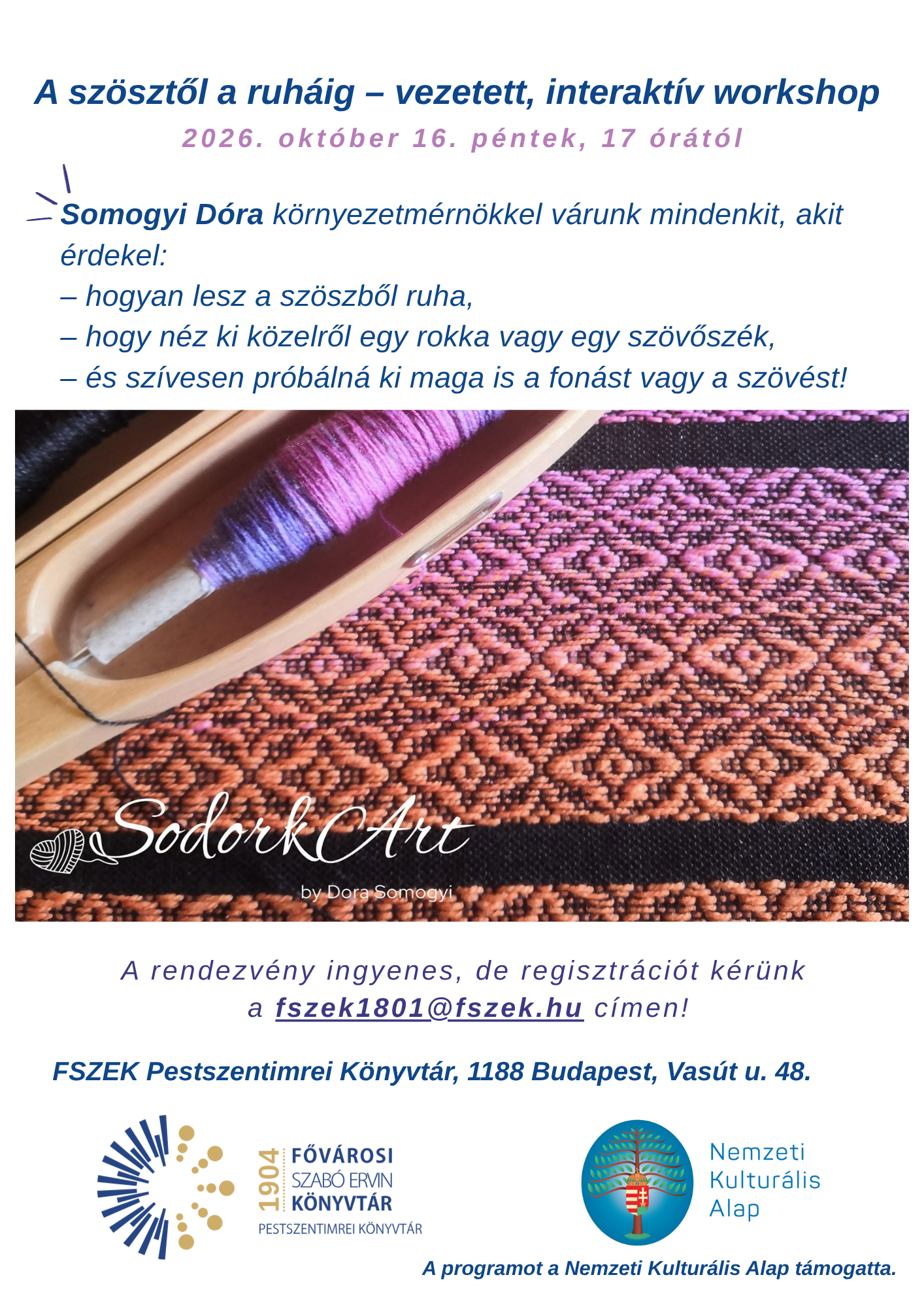 szövőszék részlete, plakáton