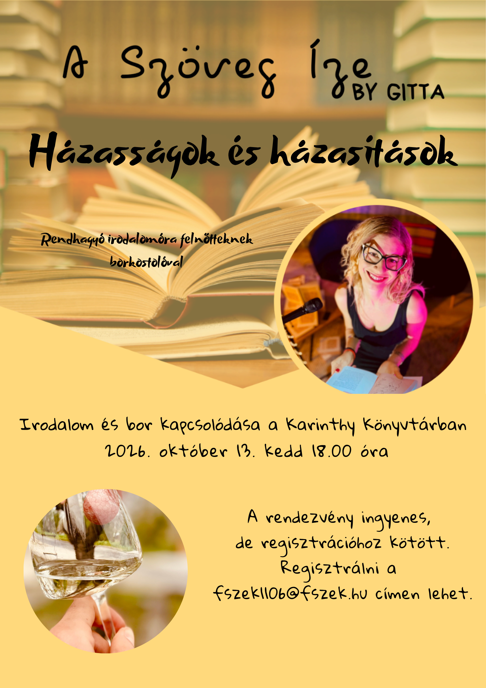 Tamás Gitta a program plakátján