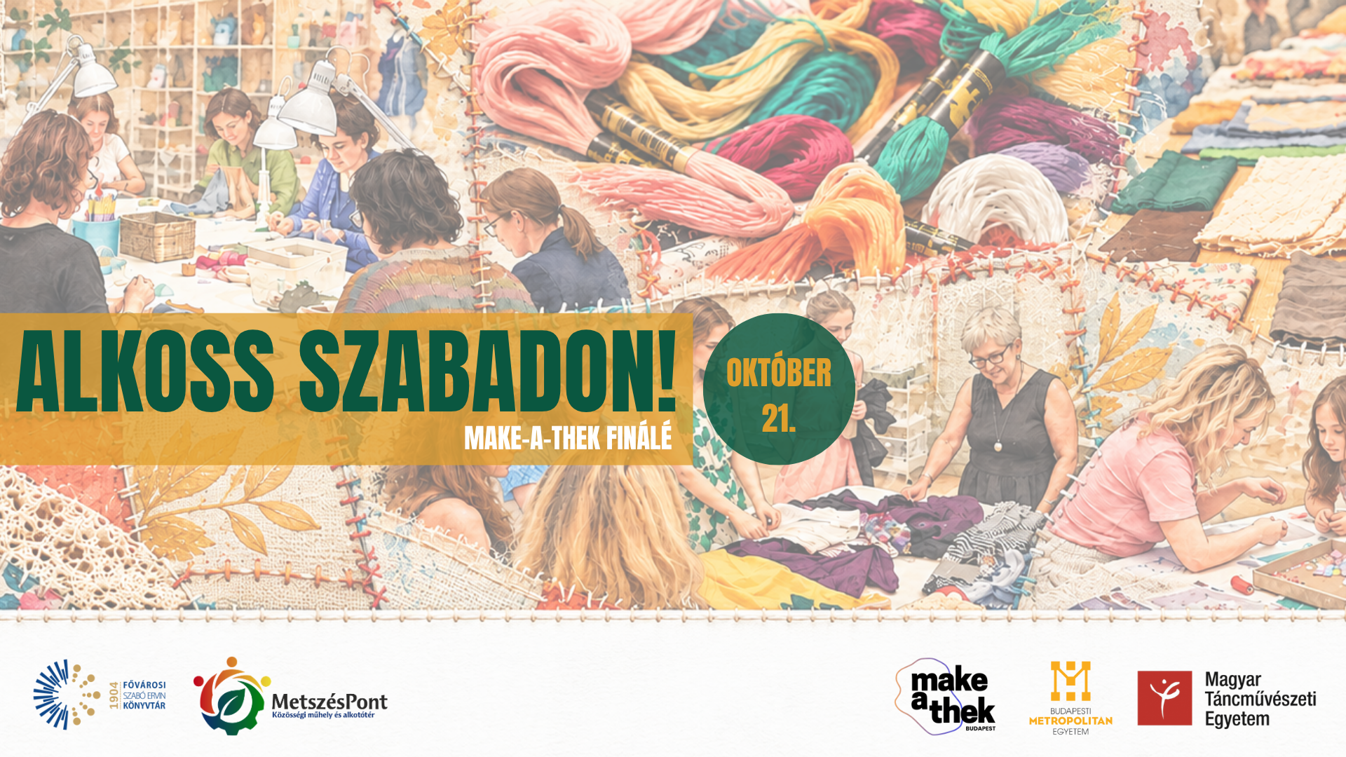 rajzmontázs textilekről és anyagokról, ezekkel dolgozó emberekről