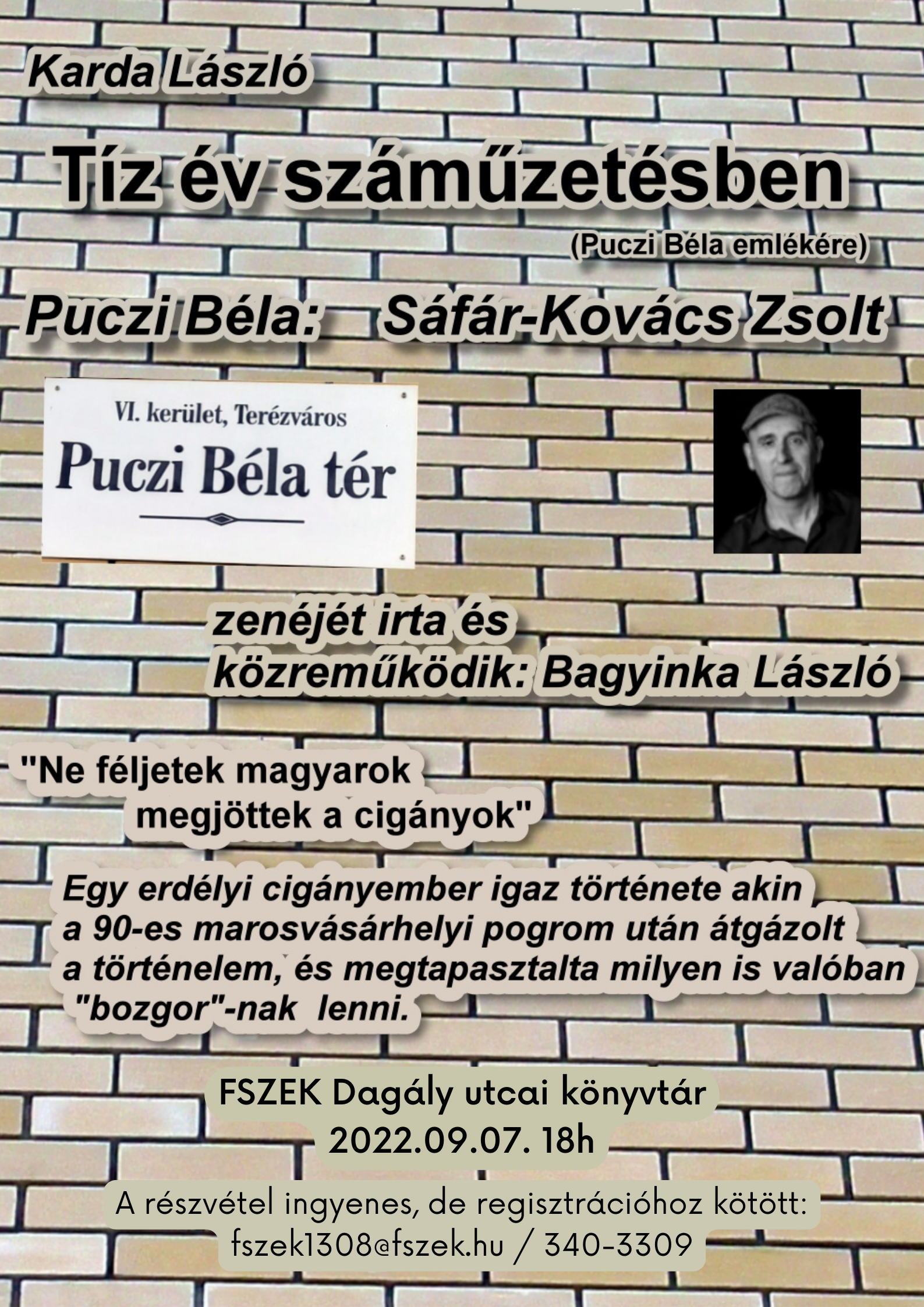 A rendezvény plakátja