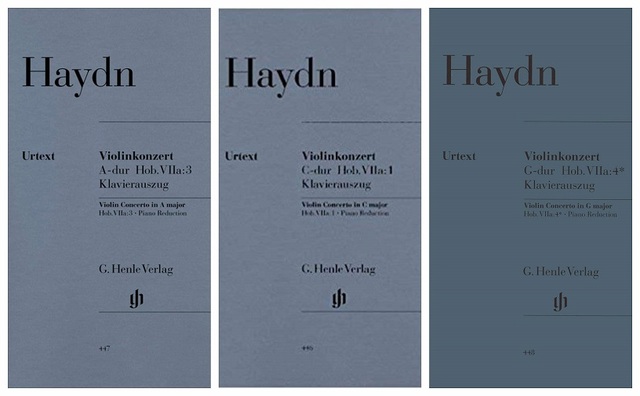 Joseph Haydn hegedűversenyeinek kottaborítói 