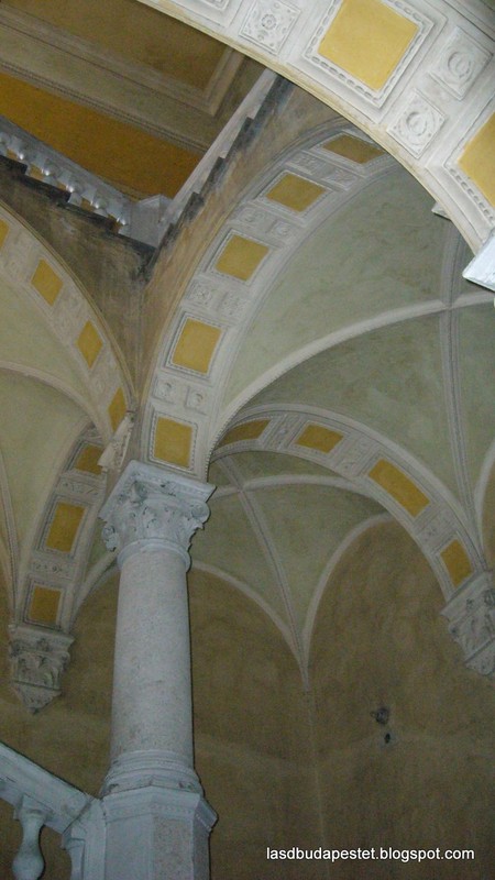The arched ceiling