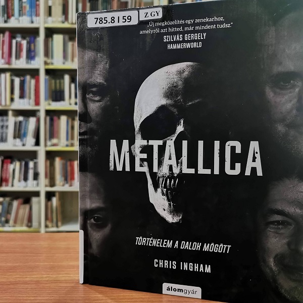 Chris Ingham Metallica történelem a dalok mögött című könyv borítója