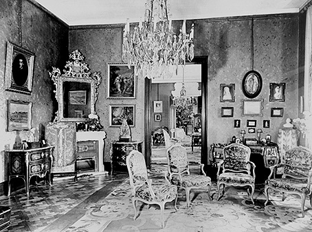 The interior of the mansion - then