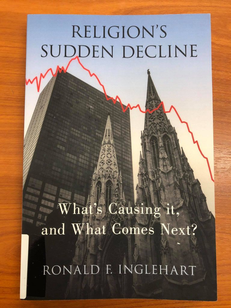 Ronald F. Inglehart Religion’s Sudden Decline című könyvének borítója