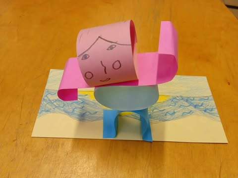 Táncoló papírbaba