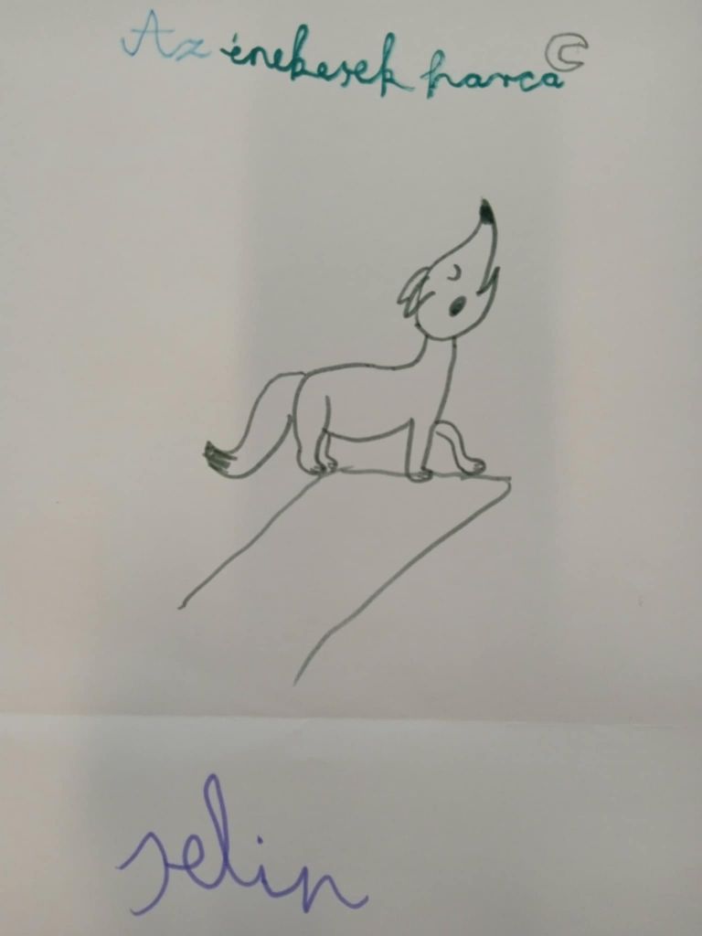 A fehér táblára rajzolt szereplő