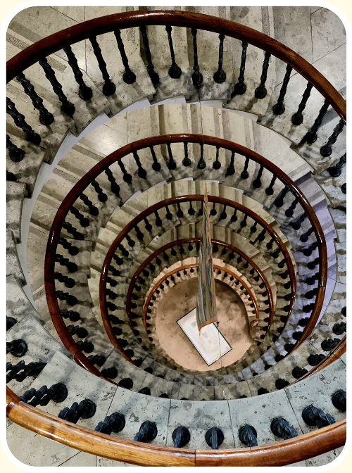 Photo of the spiral staircase
