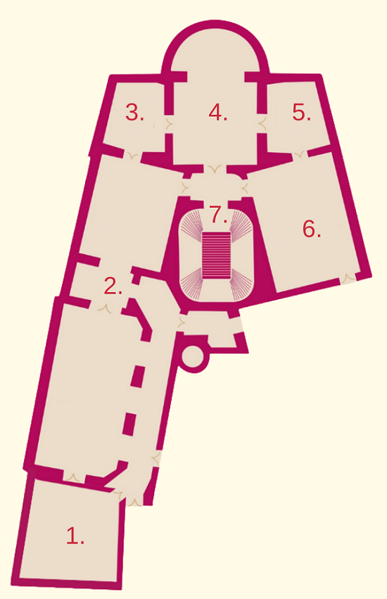 floor-plan of Wenckheim palace