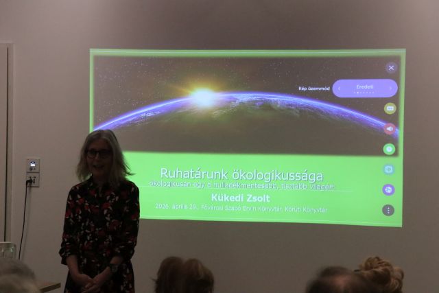 Ruhatárunk ökologikussága