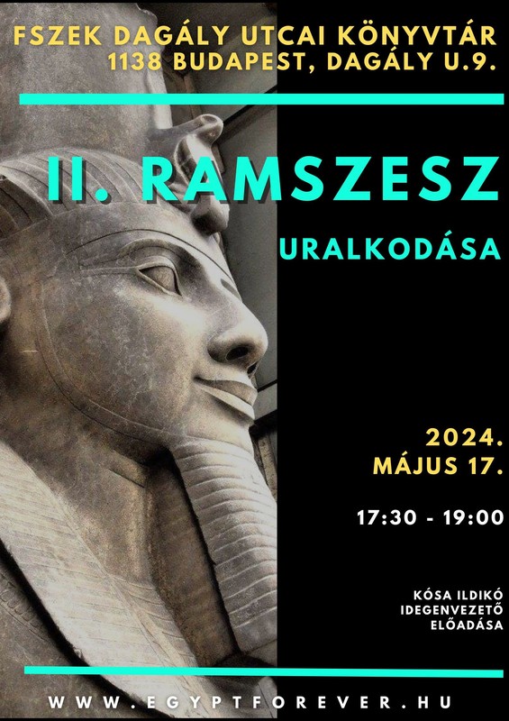 II. Ramszesz uralkodása - plakát - II. Ramszesz szobra