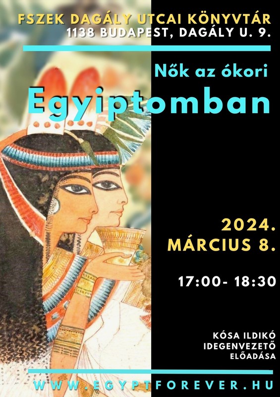 Nők az ókori Egyiptomban - plakát - egyiptomi nők - falfestmény