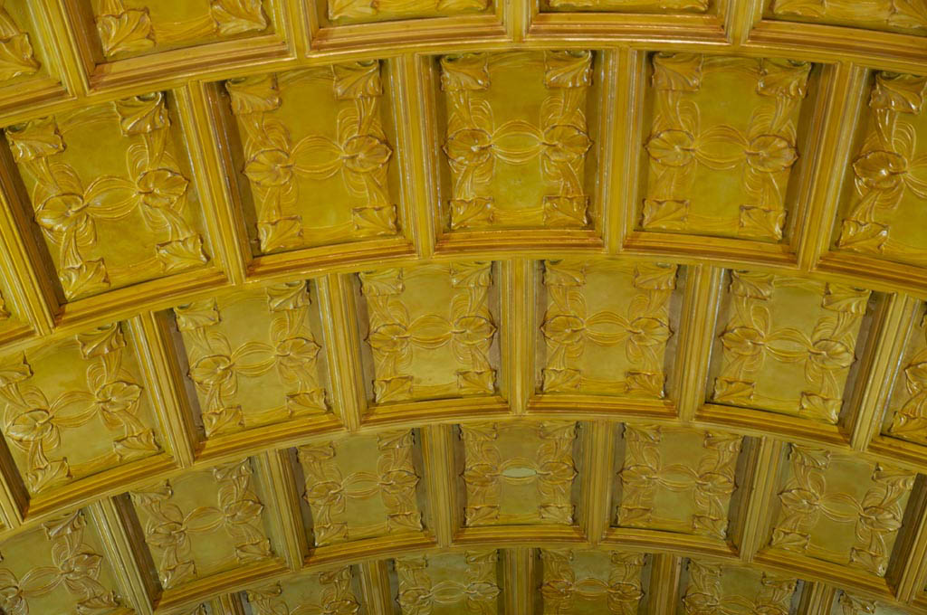 The ceiling of the hall