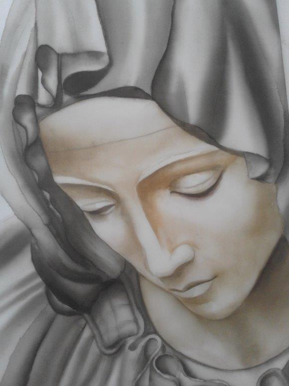 Szűz Máriát ábrázoló festmény fotója