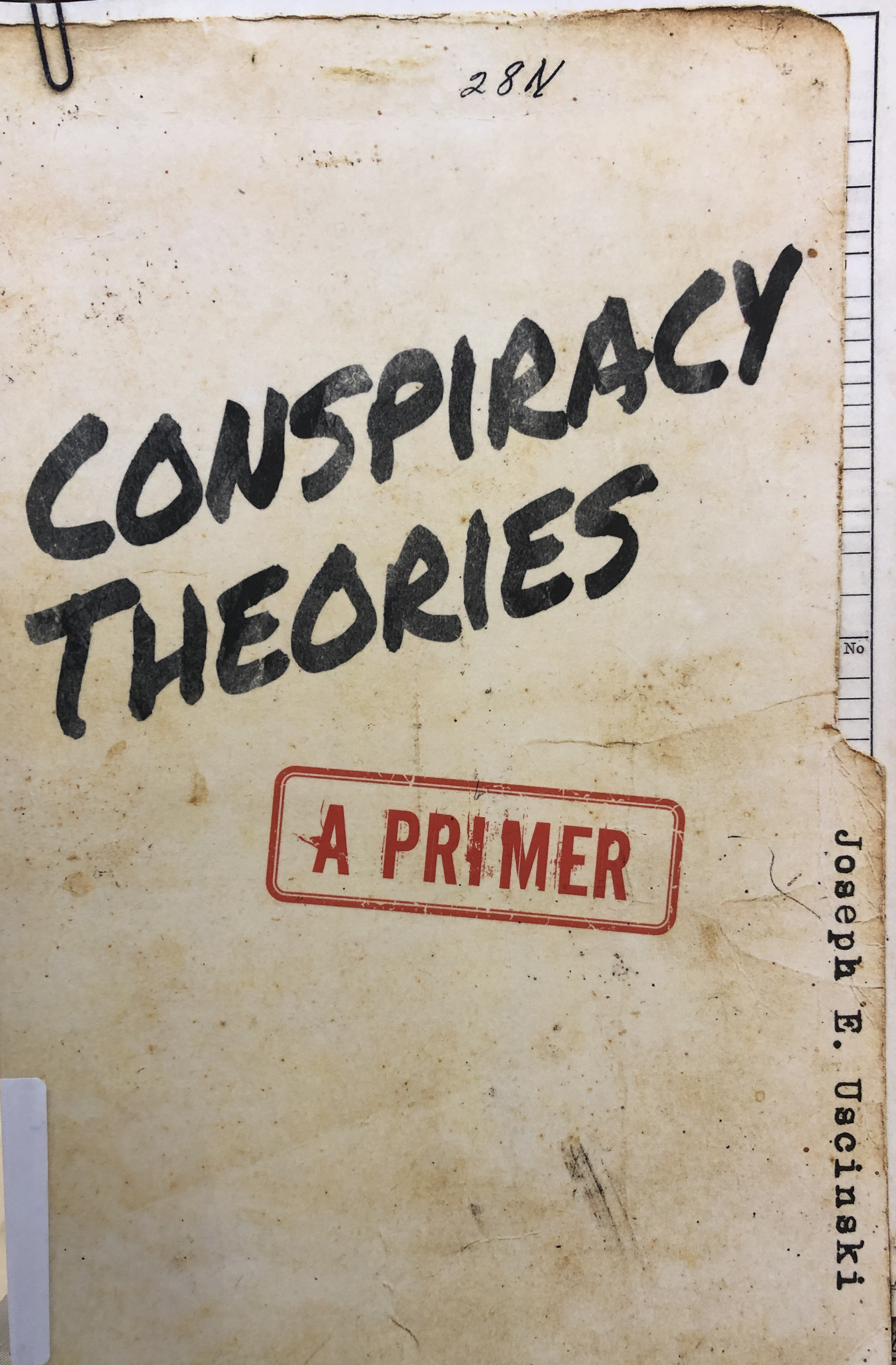 Joseph E. Uscinski Conspiracy Theories című könyvének borítója