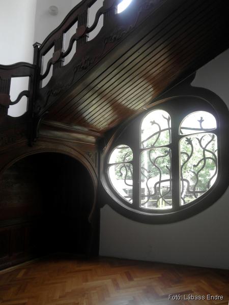 The window under the stairs