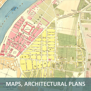 Maps, architectural plans